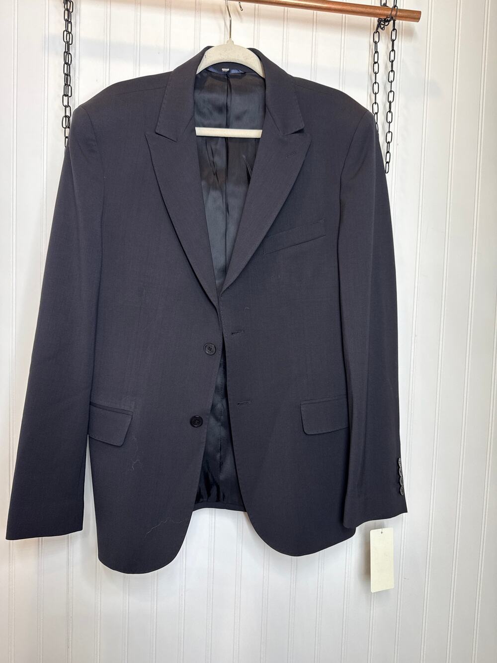 NWT Tod’s Mens Navy Blue Wool Blazer Single Breasted Sports Formal Suit Size 52